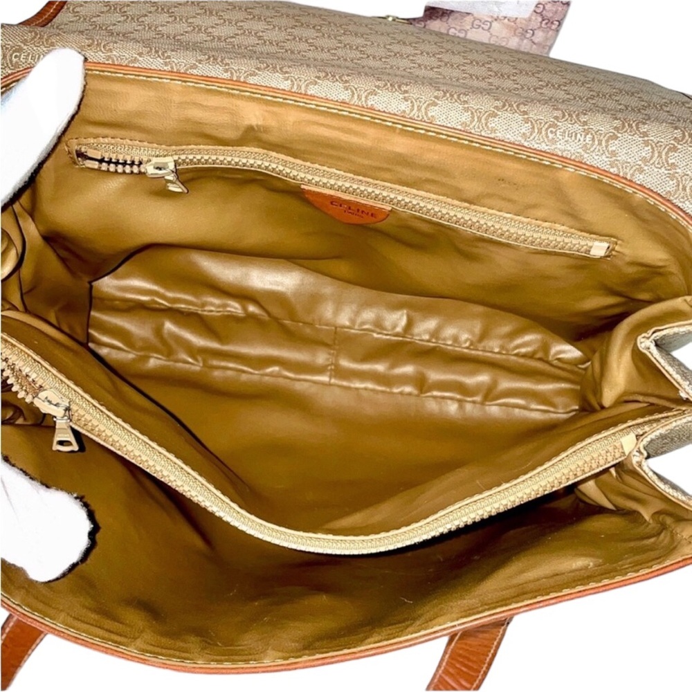 CELINE Vintage Macadam Top handle Bag with COA - Picture 16 of 17